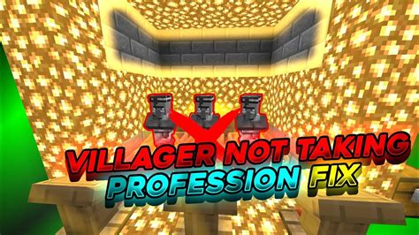 How To Fix If Villager Does Not Take Profession In Minecraft  .